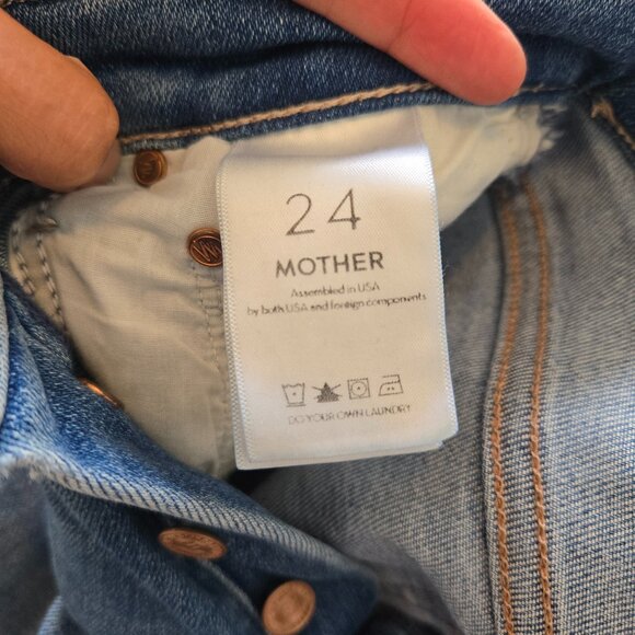 MOTHER Denim, Tomcat Roller Fray, Size 24 - Picture 6 of 8